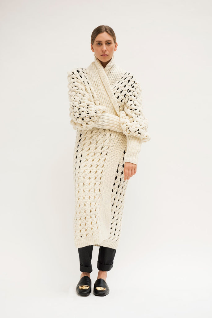 Exclusive Hand knitted Zoe Cashmere Coat