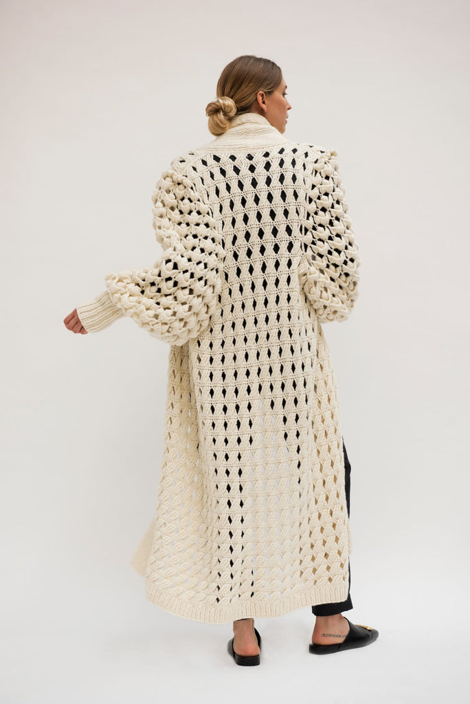 Exclusive Hand knitted Zoe Cashmere Coat