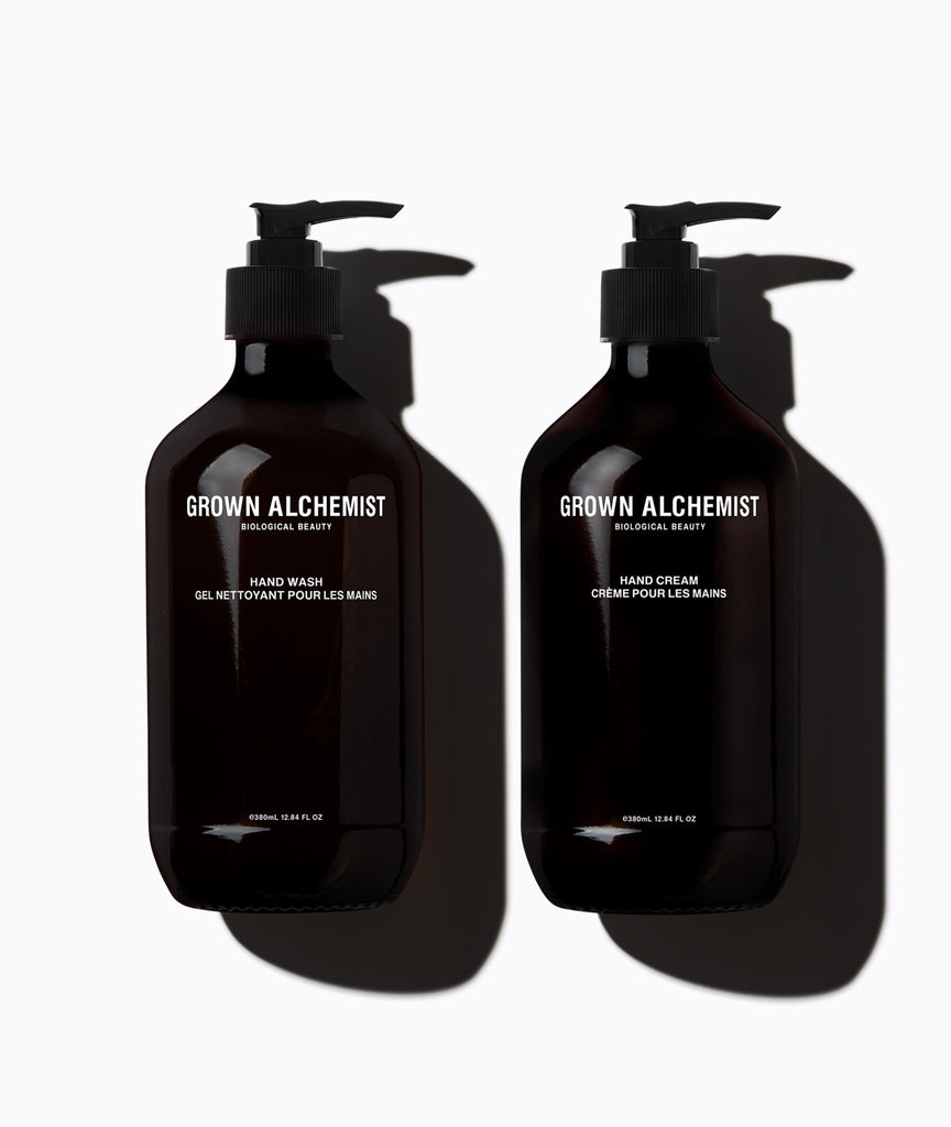 Grown Alchemist Limited Edition Amber Glass Bottle Hand Care Kit