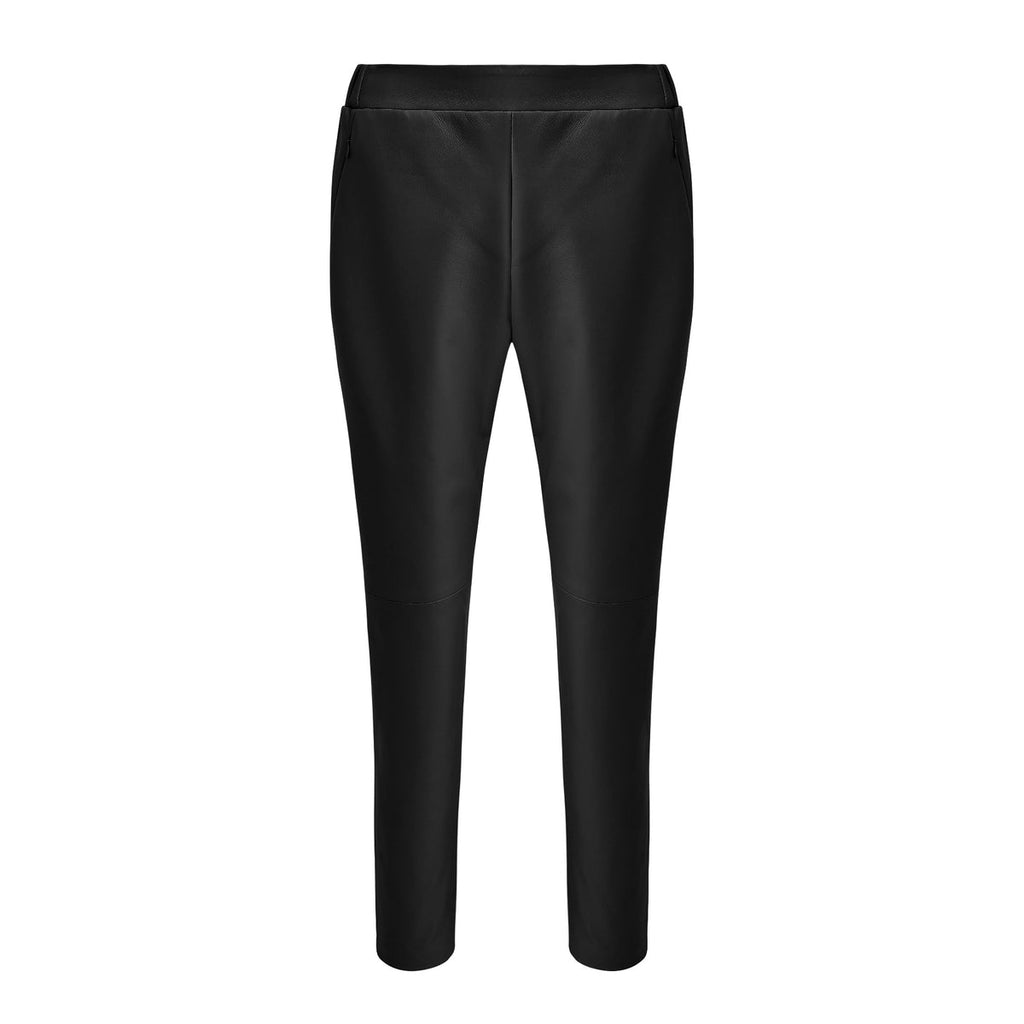 Ava Black Leather Pant