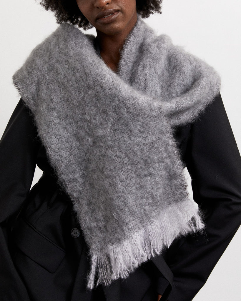 Deadly Ponies Steel Mohair Scarf