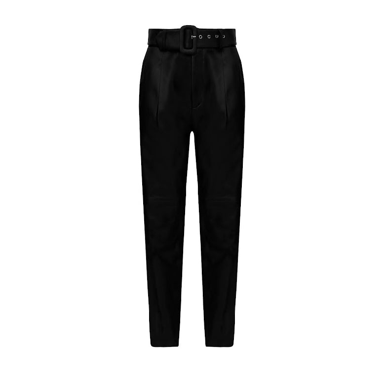 Harry Leather Pant Black