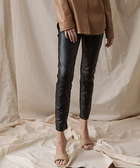 Frankie Leather Jogger